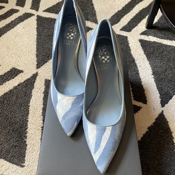 Vince Camuto Cadie Zebra Print Genuine Calf Hair Pump | Size 7.5 | New w/ Box - Picture 4 of 5